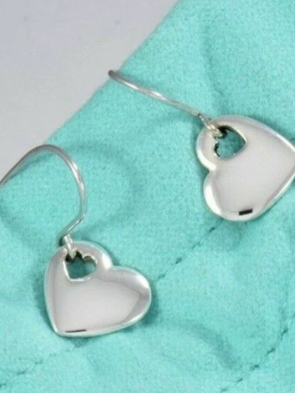 Authentic Tiffany & Co Heart Drop Earrings